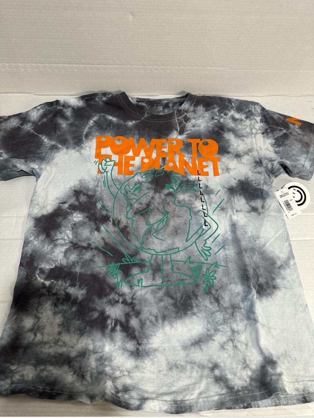 Neff Tie-Dye Graphic Tee "Power to the Planet"